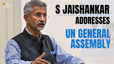 Live Eam S Jaishankar Speaks At Un General Assembly Amid India Canada