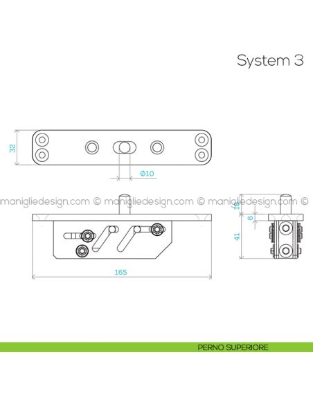 System Fritsjurgens Cerniera Per Porta A Bilico Maniglie Design