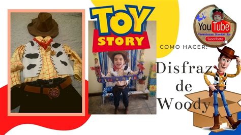 Disfraz de Woody Toy Story Sombrero Camisa chaleco cinturón DIY YouTube