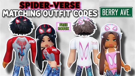 SPIDER-VERSE BOY AND GIRL MATCHING OUTFIT CODES FOR BERRY AVENUE AND ...