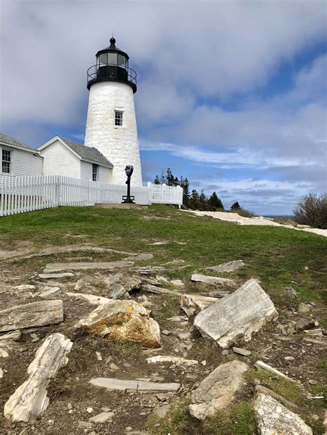 Pemaquid Point Lighthouse In Bristol Maine Features