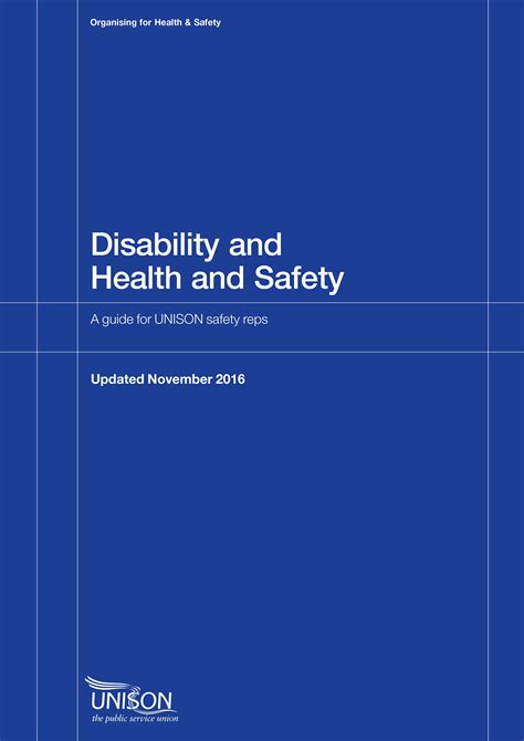 Disability And Health And Safety Unison Shop