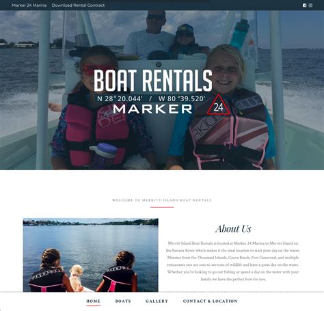 Website Launched: Merritt Island Boat Rentals - The Rusty Pixel