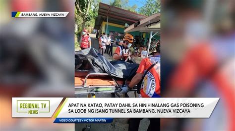 Regional TV News Apat Na Katao Patay Dahil Sa Hinihinalang Gas