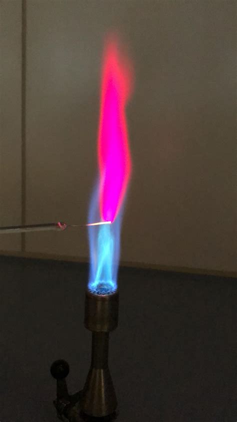 Lithium flame test : r/chemistry