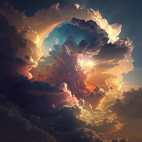 premium photo natural sky  clouds background