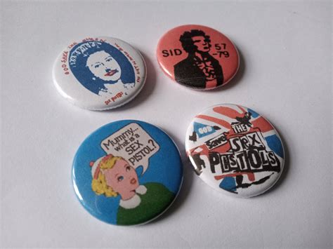 Sex Pistols Badge Set Poxy Music Pox Etsy