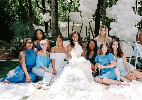 Simone Biles And Her Happy Bridesmaids Take Over A Hot Heights Venue For A Bridal Shower To