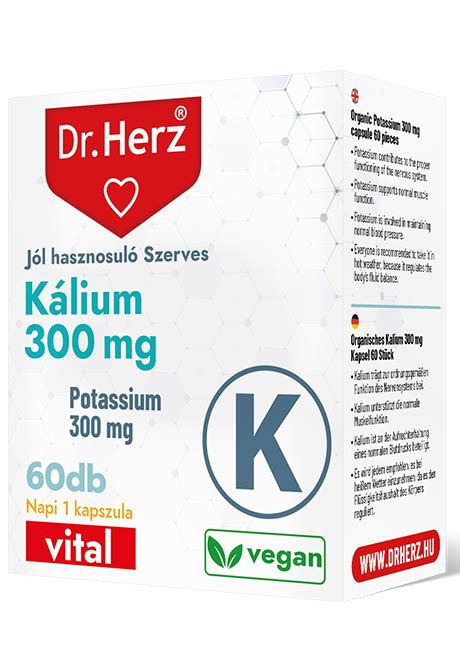 Dr Herz Szerves Kálium 300Mg Kapszula 60X PATIKATT Patika egy