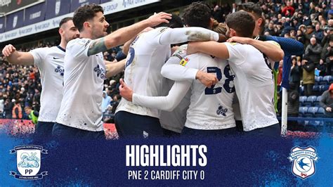 Highlights PNE 2 Cardiff City 0 YouTube