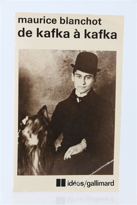 De Kafka à Kafka By Blanchot Maurice Couverture Souple 1981 Signed