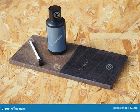 Rust Converter And Piece Of Metal Stock Photo Image Of Painting Iron
