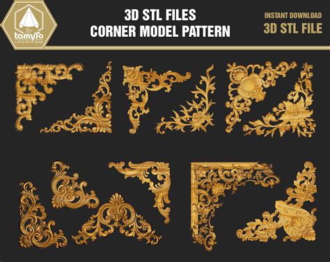 3d Stl Files Corner Model Pattern For 3d Printer And Cnc Etsy Canada