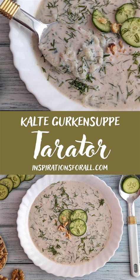 Tarator Bulgarische Kalte Gurkensuppe Mit Joghurt