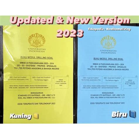 Jual Buku Soal SIMAK UI PASCASARJANA TPA S2 S3 Profesi Spesialis