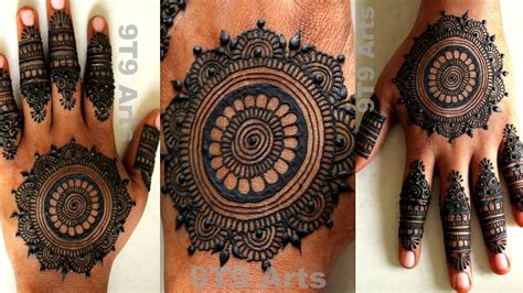 Circle Mehndi Design For Hands Simple Gol Tikki Mehndi Designs