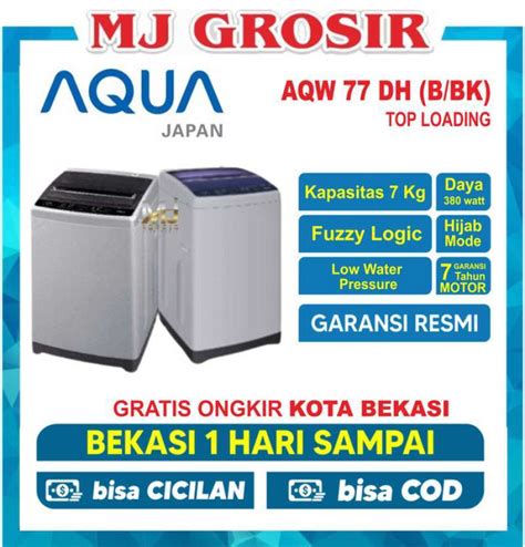 Jual Mesin Cuci Tabung Aqua Japan Aqw Dh Dh Top Loading Kg