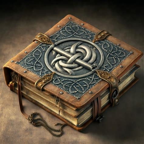 Premium Photo An Old Book With A Celtic Knot On It