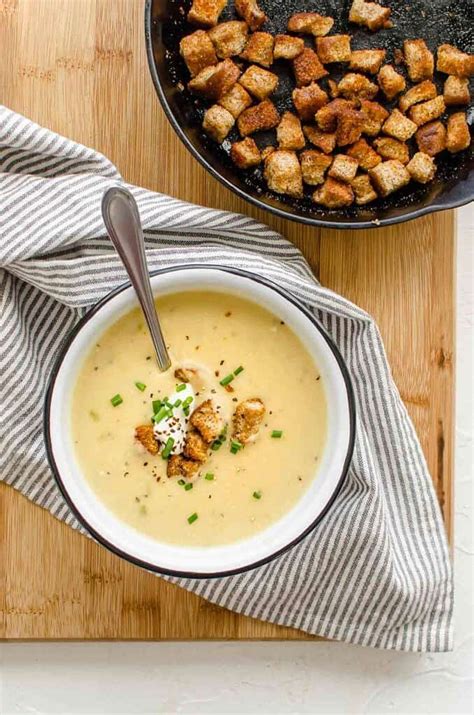 Best Potato Soup Recipe Vegan Creamy With No Cream Abbey S Kitchen