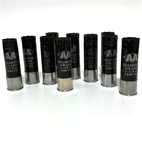 Winchester Aa Diamond Grade 12ga Black Shotgun Shells High Brass Hulls