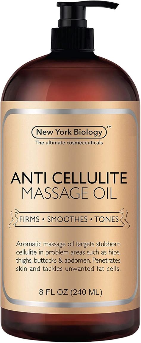 Anti Cellulite Treatment Massage Oil All Natural Ingredients Penetrates Skin 6x Deeper Than