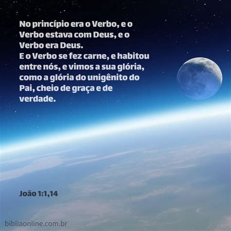 No princípio era o Verbo e o Verbo estava Deus e o Verbo era Deus