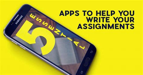 5 Essential Apps To Help You Write Your Assignments