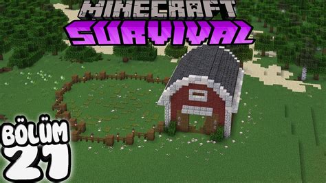 PATİSKO ŞEHRİMİZE YENİ AHIR YAPTIK Minecraft Survival Bölüm 21