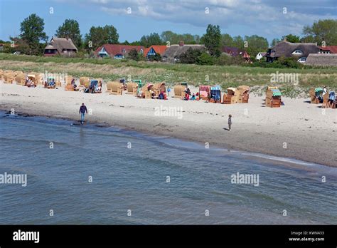 Bathing Beach At Wustrow Fishland Mecklenburg Western Pomerania