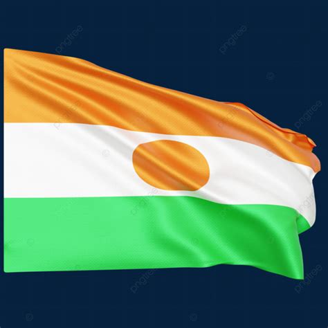 Niger Flag Waving, Niger Flag With Pole, Niger Flag Waving Transparent, Niger Flag PNG ...