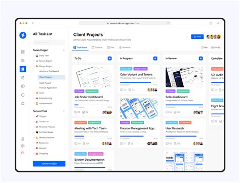 Task Management Dashboard Uiux Design Behance