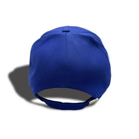 Polycotton Stitched Royal Blue Embroidered Baseball Cap, Size: Medium at Rs 75/piece in Madhubani