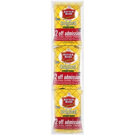 Better Made Original Potato Chips, 1 Oz., 6 Count - Walmart.com ...