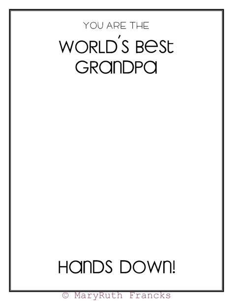 Happy Fathers Day Grandpa Printables Printable And Enjoyable Learning