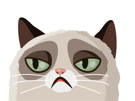 Grumpy Cat Vector At Collection Of Grumpy Cat Vector Free For Personal Use