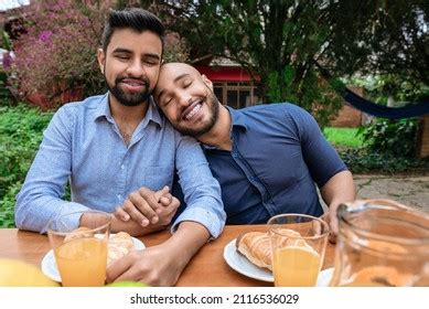 Portrait Gay Couple Smiling Holding Hands Stock Photo Shutterstock