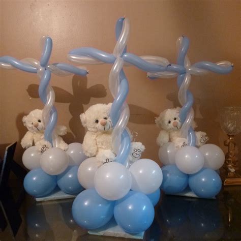 Pin by 50-50 Factory Outlet on Balloon Creations | Baptism decorations ...