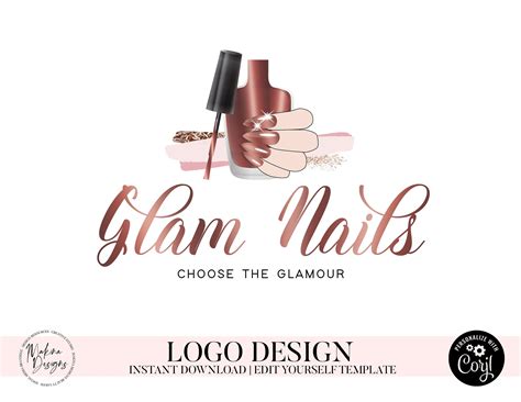 Nail Logo Design Nails Logo Logo Design Logo Premade Logo Logo