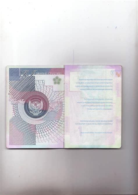 Contoh Isi Passport Hal 1 Travel Information Manual