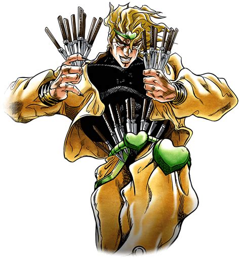 Dio Brando Action Pose JoJo’s Bizarre Adventure Manga Clipart | PNG All