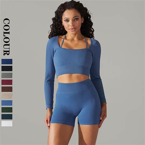 Comprar Nessaj Conjunto De Yoga Sin Costuras Trajes De Fitness Para