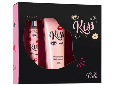 Kit Ciclo Hidratante Kiss 240 ml Colônia 30ml Feminino Lams