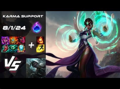 Support Karma Vs Senna Na Challenger Patch Youtube