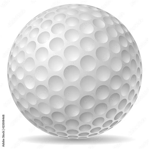 Traditional Golf Ball Vector Illustration Stock Vector Adobe Stock