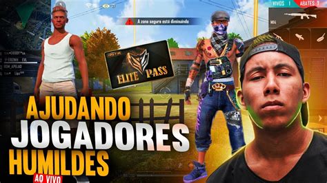 Free Fire Ao Vivo Doando Passe De Elite X Dos Cria Ranqueada