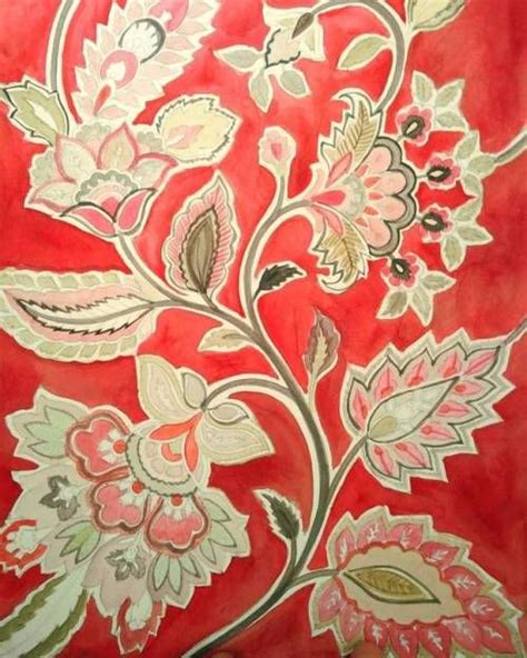 Traditional Indian Art Florals Sh Watercolor Flowers