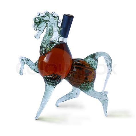 Bottle of wine in the form of a horse ... | Stock image | Colourbox