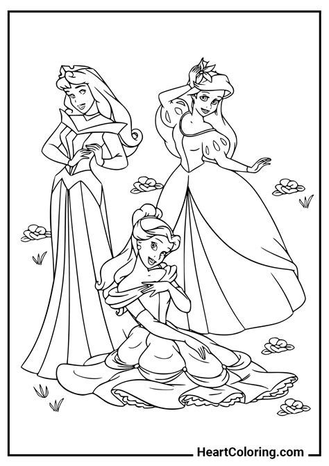 Ausmalbilder Mit Disney Prinzessinnen Zum Ausdrucken Auf A4