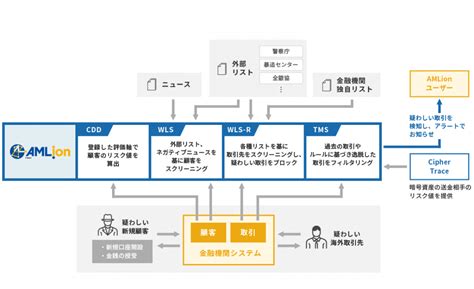 アンチマネーロンダリングシステム Amlion Financial Crime Prevention 株式会社dts