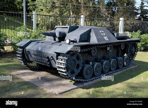 A German Sturmgeschutz III (StuG III Ausf.D assault gun in the ...